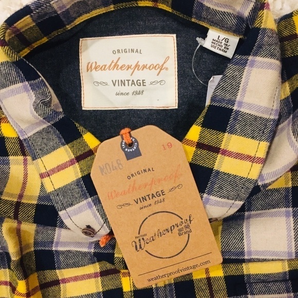 Weatherproof Vintage Buffalo Plaid Shirt Jacket Shacket - Picture 11 of 11